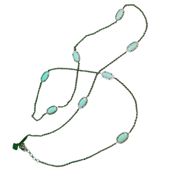 Kendra Scott Mint Green Kellie Necklace - Picture 8 of 13